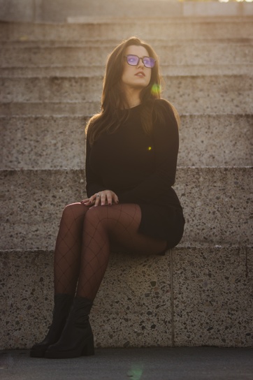 Zdjęcie z portfolio KlaudiaWroc (Modelka), przedstawiające glasses, sunny, streetphotography
